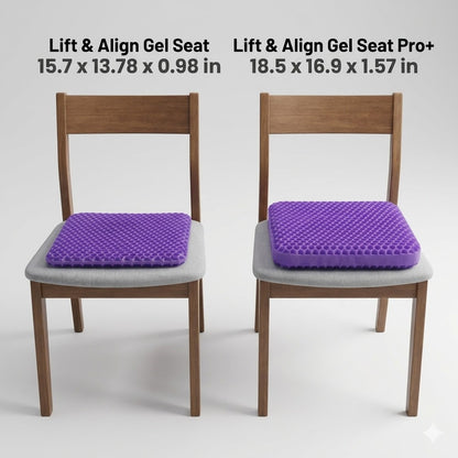 Lift & Align™ Gel Seat — The Complete Sit-Pain-Free System